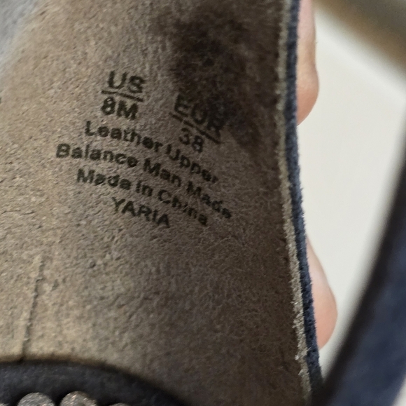 Anthropolo Sam Edelman Strap Heel Women Yaria Blue Leather Studded Ankle… - Picture 15 of 16